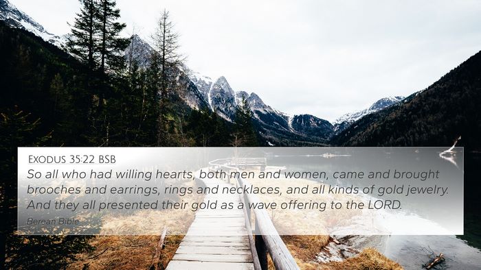 Exodus 35:22 BSB Bible Verse Image