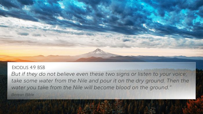 Exodus 4:9 BSB Bible Verse Image