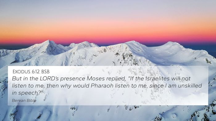 Exodus 6:12 BSB Bible Verse Image