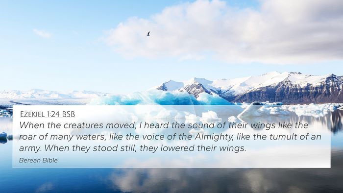 Ezekiel 1:24 BSB Bible Verse Image