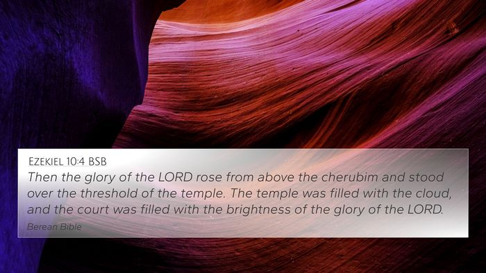 Ezekiel 10:4 BSB Bible Verse Image