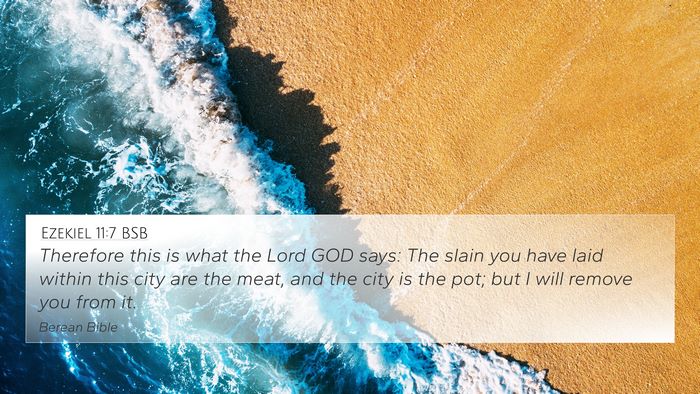 Ezekiel 11:7 BSB Bible Verse Image