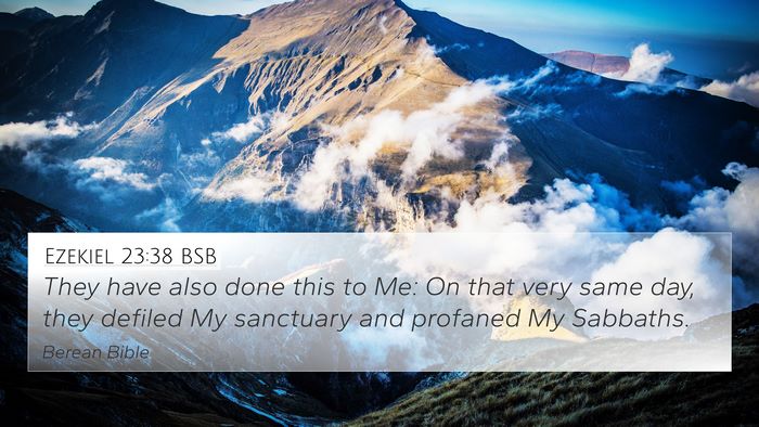 Ezekiel 23:38 BSB Bible Verse Image