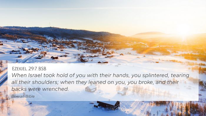 Ezekiel 29:7 BSB Bible Verse Image