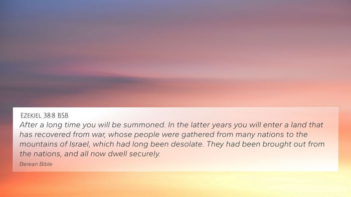 Ezekiel 38:8 BSB Bible Verse Image