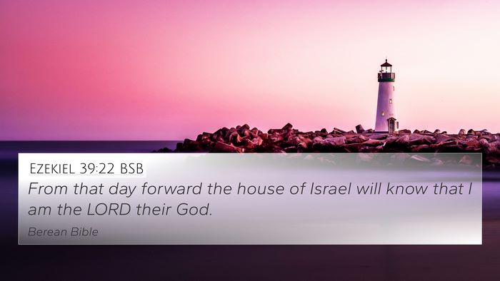 Ezekiel 39:22 BSB Bible Verse Image