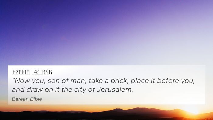 Ezekiel 4:1 BSB Bible Verse Image