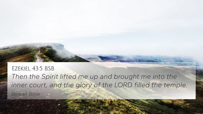 Ezekiel 43:5 BSB Bible Verse Image