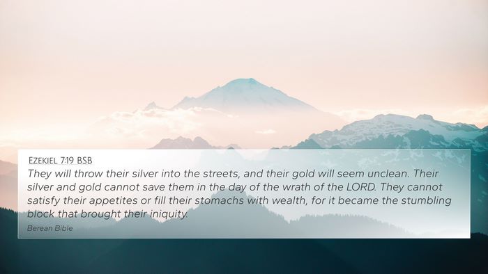 Ezekiel 7:19 BSB Bible Verse Image