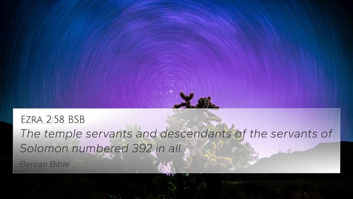 Ezra 2:58 BSB Bible Verse Image