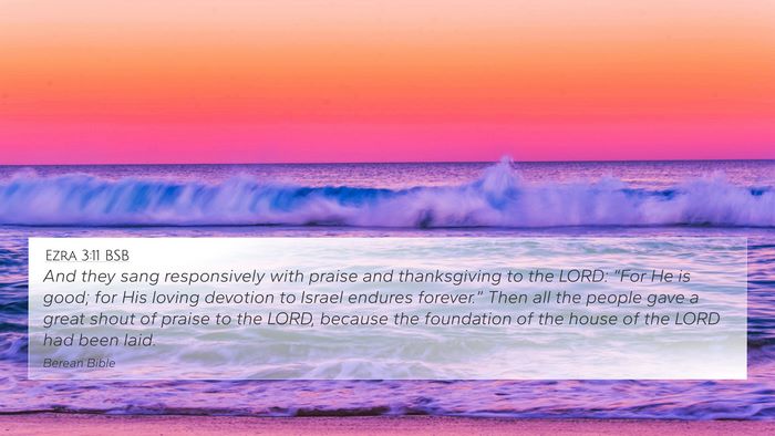 Ezra 3:11 BSB Bible Verse Image