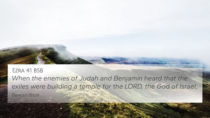 Ezra 4:1 BSB Bible Verse Image