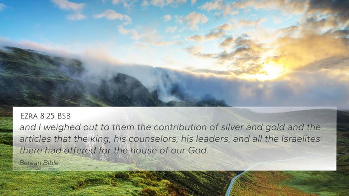 Ezra 8:25 BSB Bible Verse Image