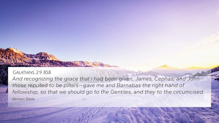 Galatians 2:9 BSB Bible Verse Image