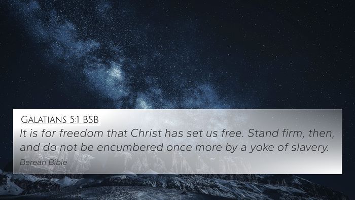 Galatians 5:1 BSB Bible Verse Image