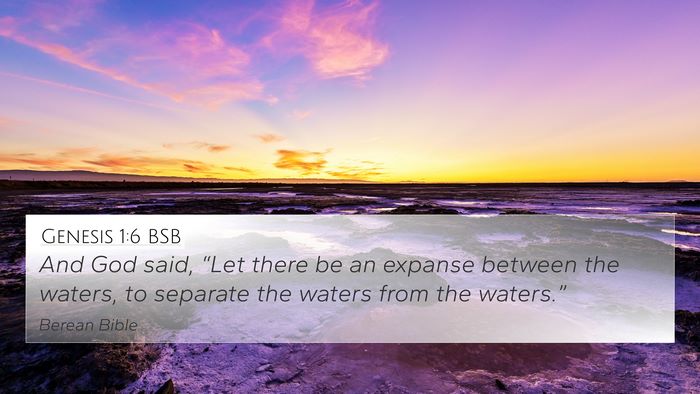 Genesis 1:6 BSB Bible Verse Image