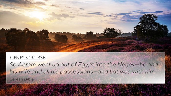Genesis 13:1 BSB 4K Wallpaper - So Abram went up out of Egypt into the Negev—he - 4K Wallpaper Bible Verse