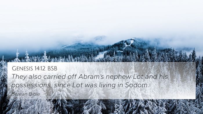 Genesis 14:12 BSB Bible Verse Image