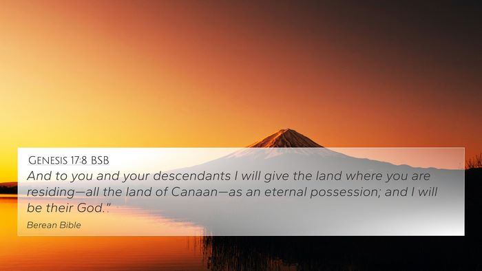 Genesis 17:8 BSB Bible Verse Image