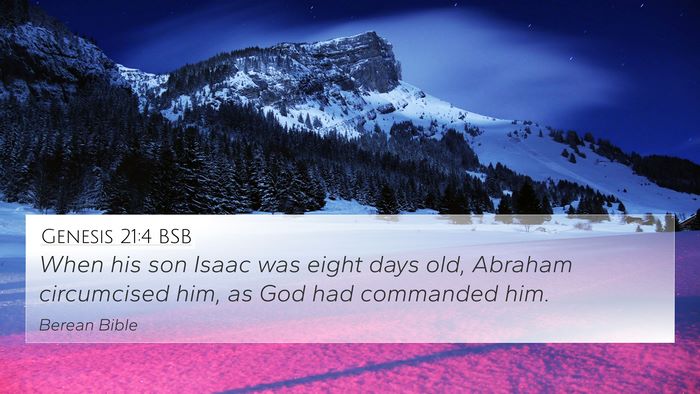 Genesis 21:4 BSB Bible Verse Image