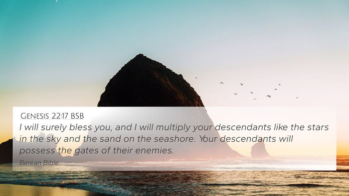 Genesis 22:17 BSB Bible Verse Image