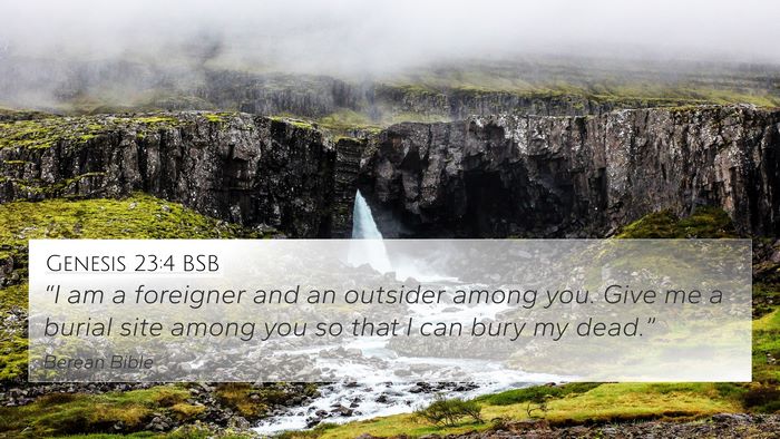 Genesis 23:4 BSB Bible Verse Image