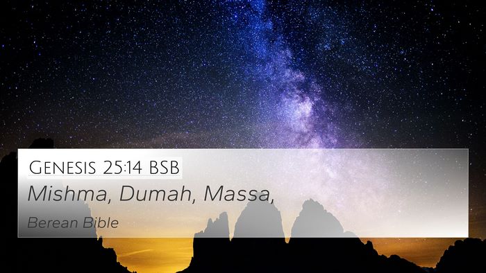Genesis 25:14 BSB 4K Wallpaper - Mishma, Dumah, - 4K Wallpaper Bible Verse