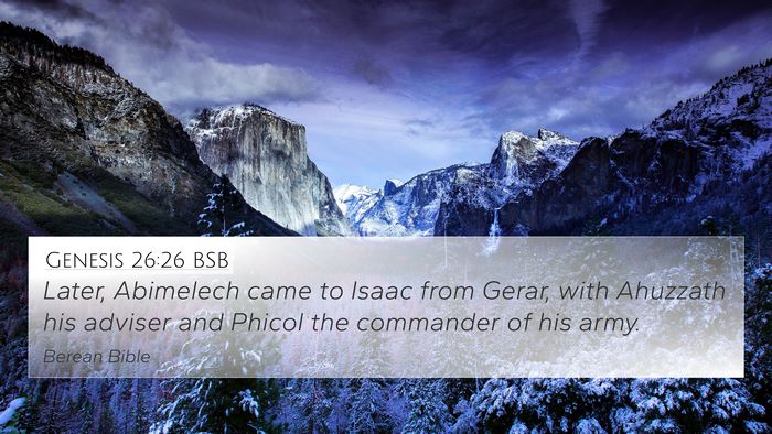 Genesis 26:26 BSB Bible Verse Image