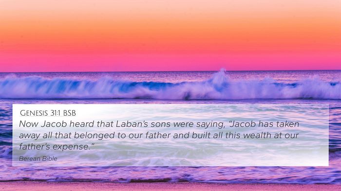 Genesis 31:1 BSB 4K Wallpaper - Now Jacob heard that Laban’s sons were saying, - 4K Wallpaper Bible Verse