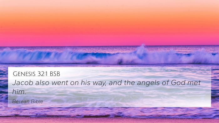 Genesis 32:1 BSB 4K Wallpaper - Jacob also went on his way, and the angels of God - 4K Wallpaper Bible Verse