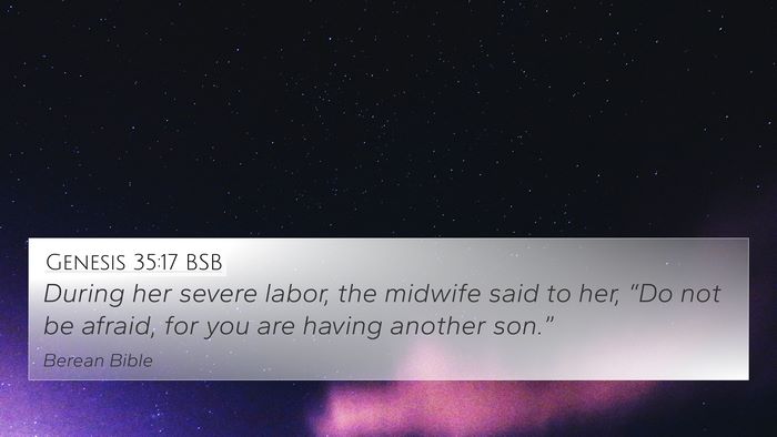 Genesis 35:17 BSB Bible Verse Image