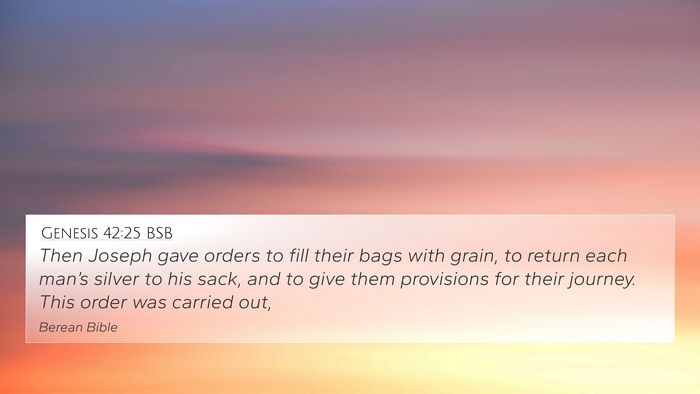 Genesis 42:25 BSB Bible Verse Image