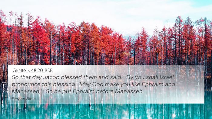 Genesis 48:20 BSB Bible Verse Image