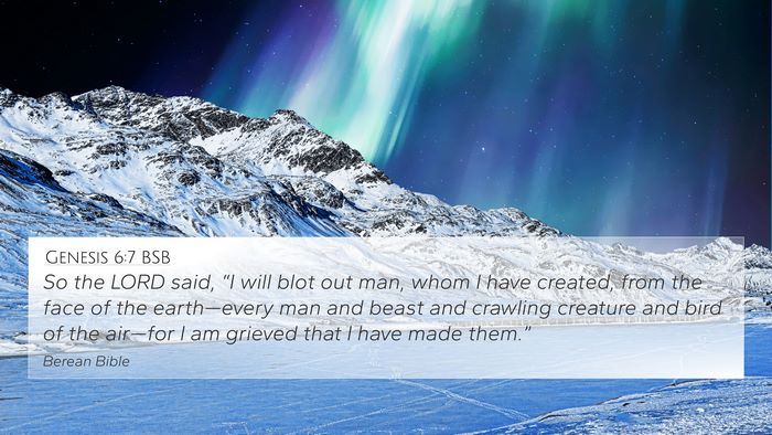 Genesis 6:7 BSB Bible Verse Image
