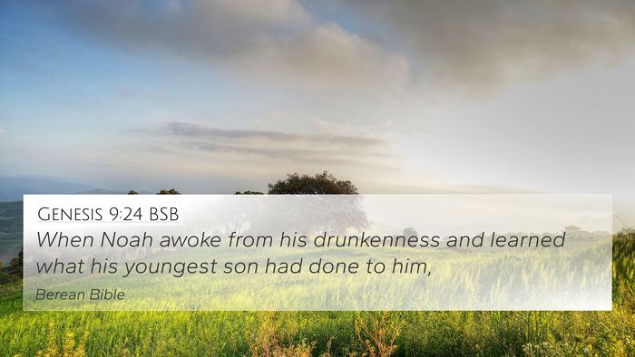 Genesis 9:24 BSB 4K Wallpaper - When Noah awoke from his drunkenness and learned - 4K Wallpaper Bible Verse