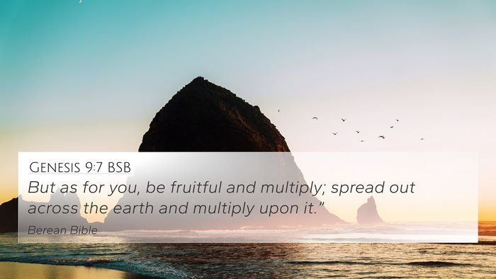 Genesis 9:7 BSB Bible Verse Image