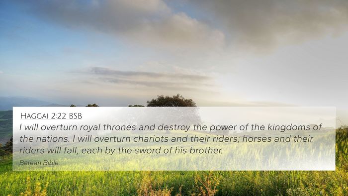 Haggai 2:22 BSB Bible Verse Image