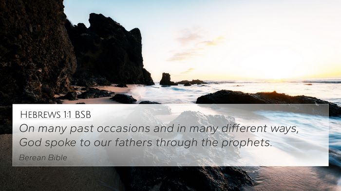 Hebrews 1:1 BSB 4K Wallpaper - On many past occasions and in many different - 4K Wallpaper Bible Verse