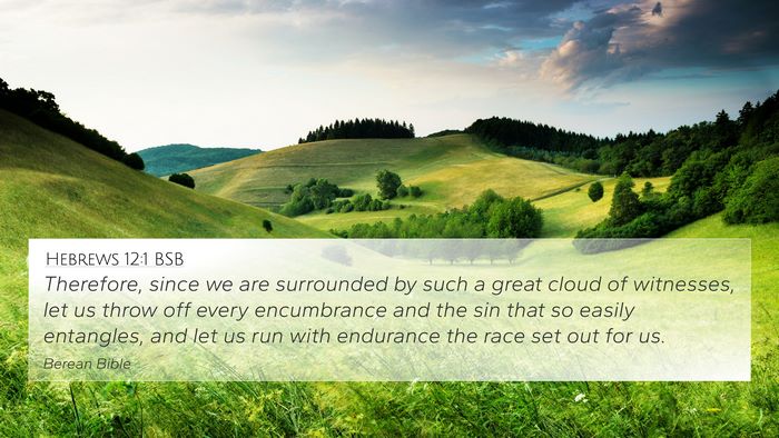 Hebrews 12:1 BSB Bible Verse Image