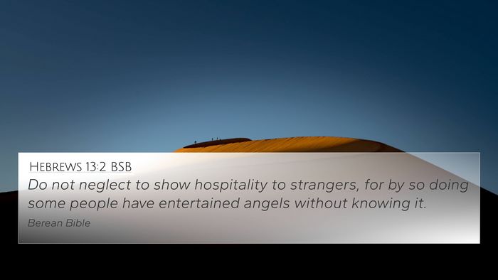 Hebrews 13:2 BSB Bible Verse Image