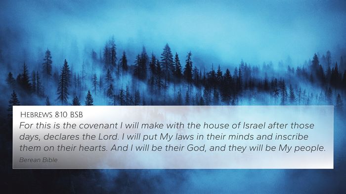 Hebrews 8:10 BSB Bible Verse Image