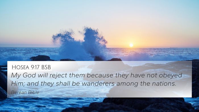 Hosea 9:17 BSB Bible Verse Image