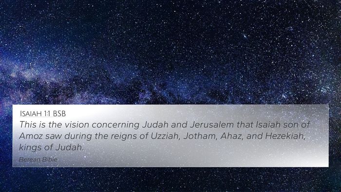 Isaiah 1:1 BSB Bible Verse Image