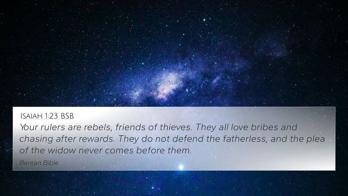 Isaiah 1:23 BSB Bible Verse Image