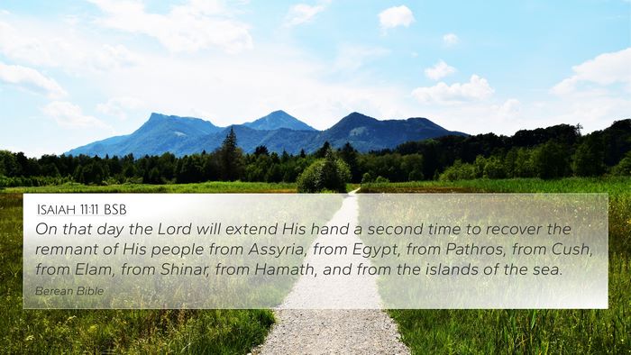 Isaiah 11:11 BSB Bible Verse Image