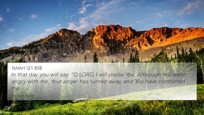 Isaiah 12:1 BSB Bible Verse Image