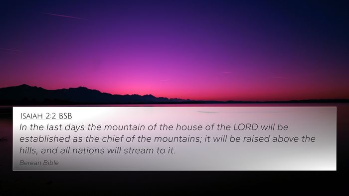 Isaiah 2:2 BSB Bible Verse Image