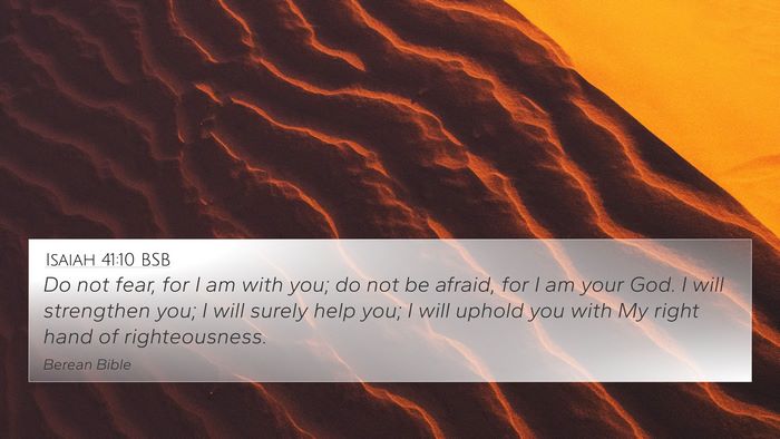 Isaiah 41:10 BSB Bible Verse Image