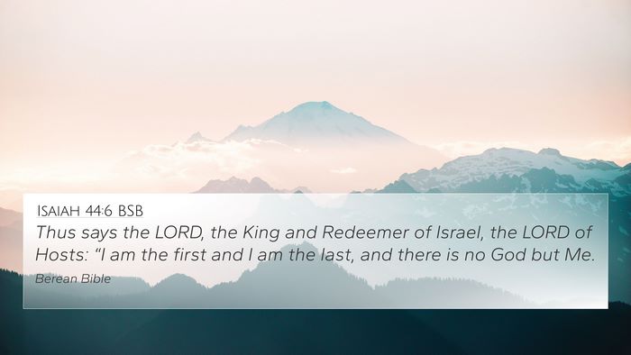 Isaiah 44:6 BSB Bible Verse Image