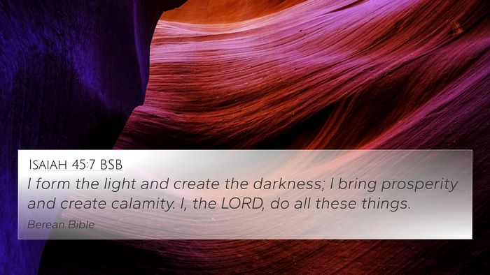 Isaiah 45:7 BSB Bible Verse Image